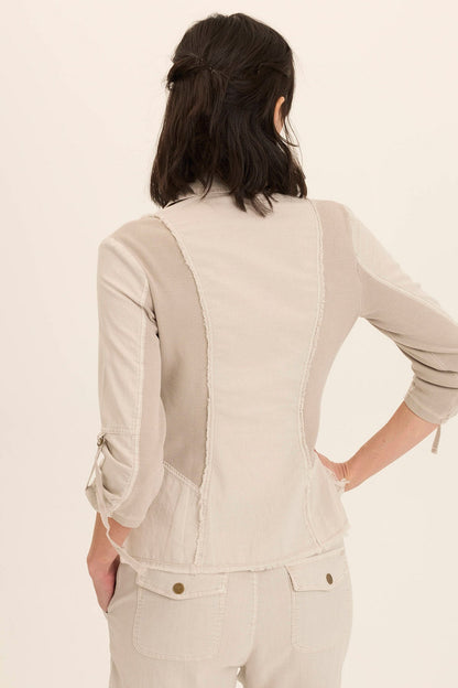 Linen Raphael Distressed Blazer