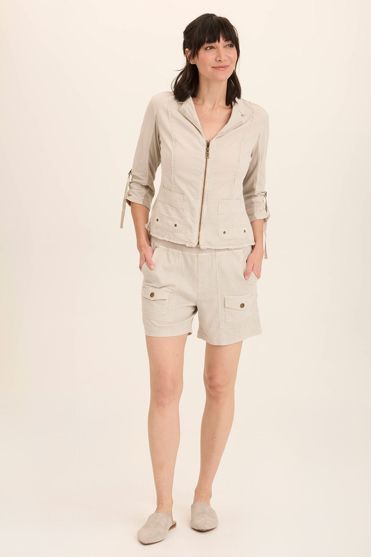 Linen Raphael Distressed Blazer