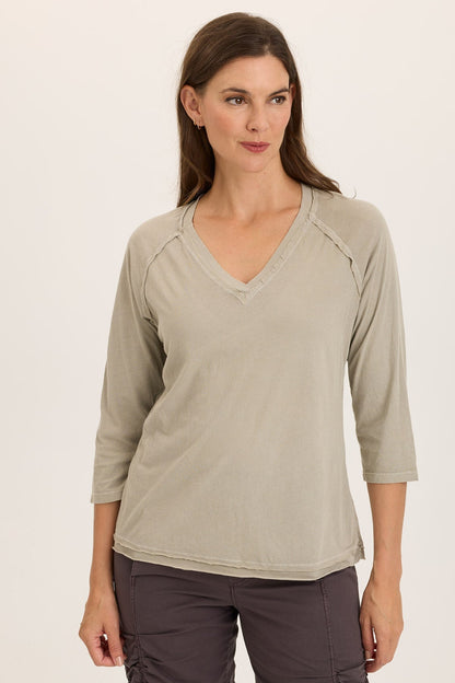 Maven Jersey 3/4-Sleeve V-Neck Tee