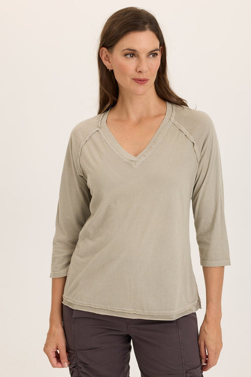 Maven Jersey 3/4-Sleeve V-Neck Tee