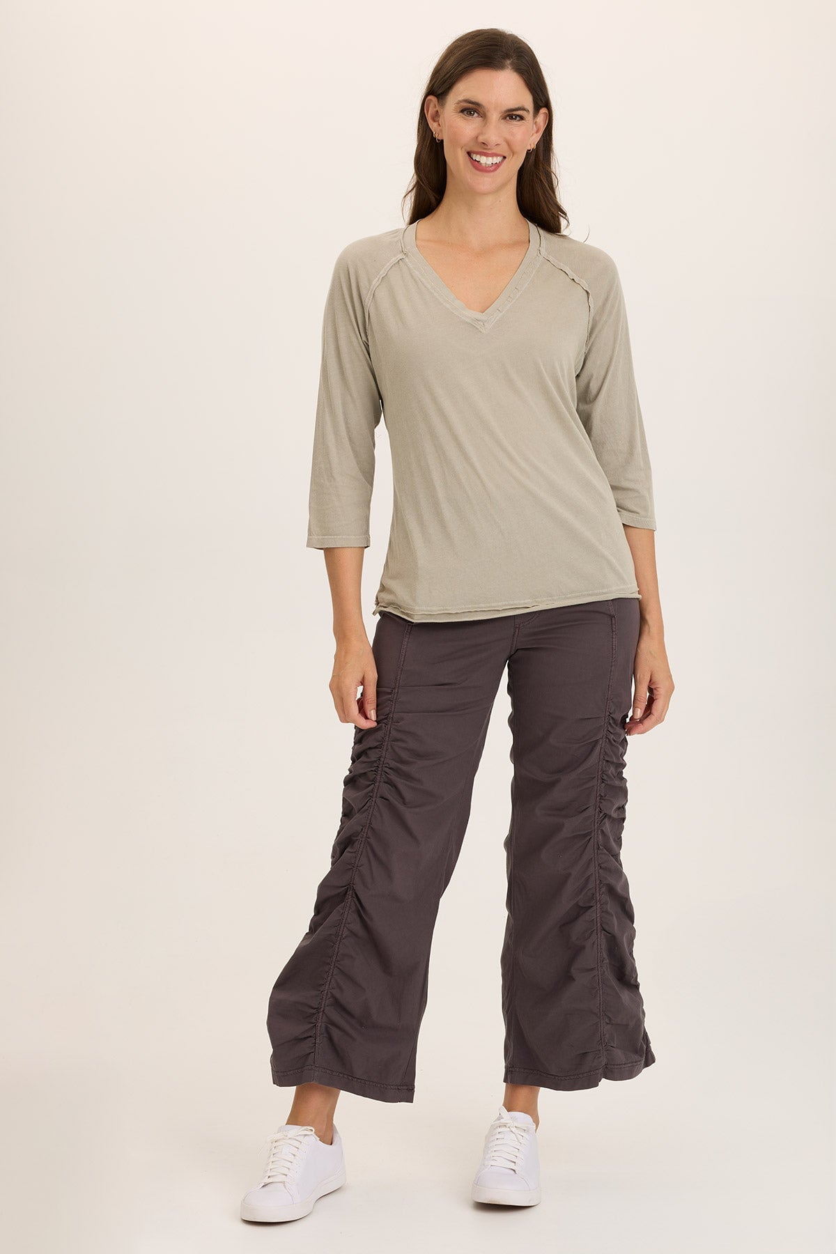 Maven Jersey 3/4-Sleeve V-Neck Tee