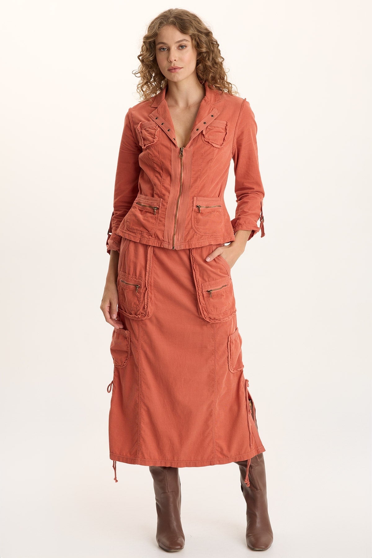Eino Corduroy Fitted Blazer Jacket