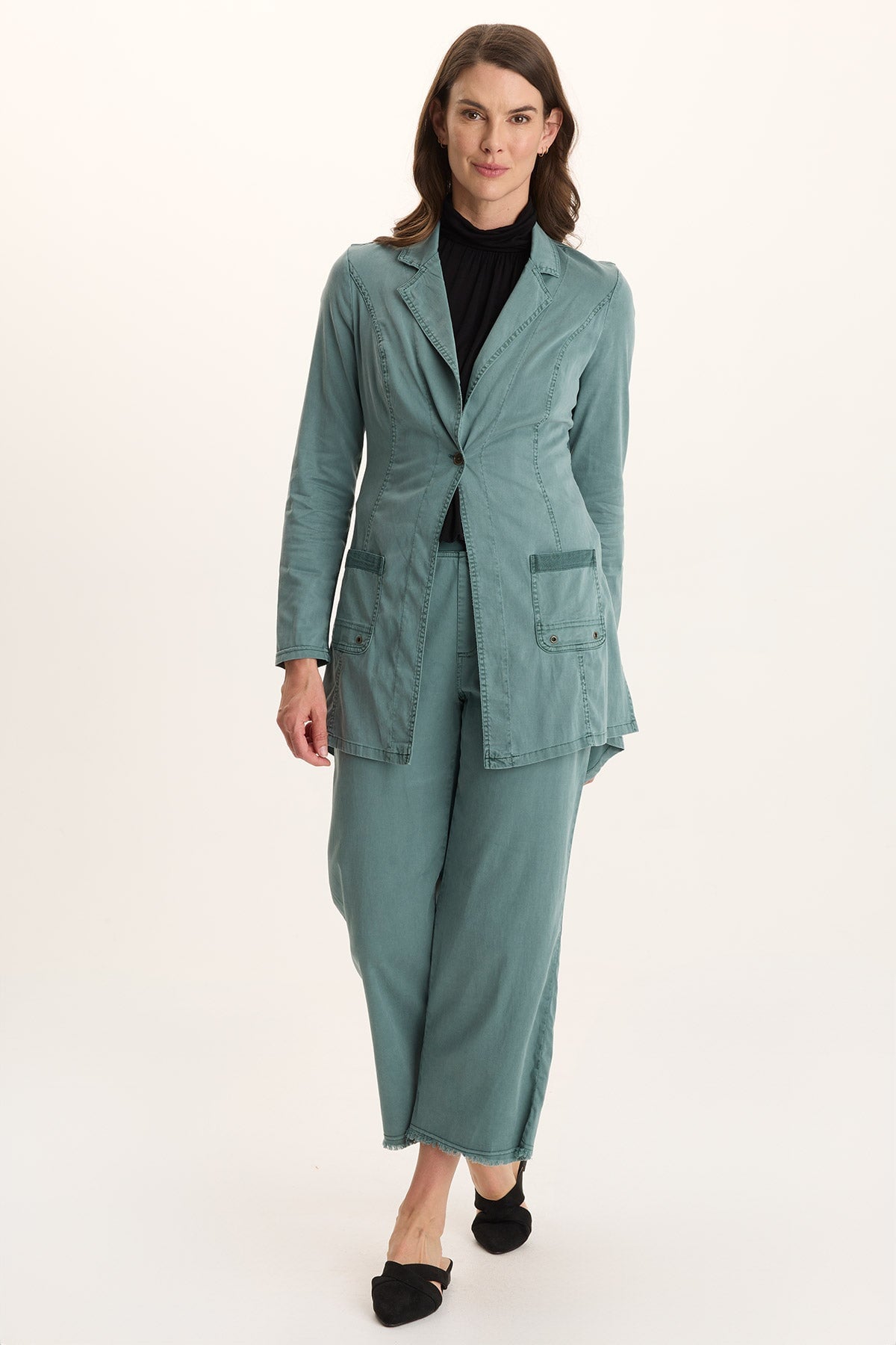 Lainey Longline Tencel Blazer