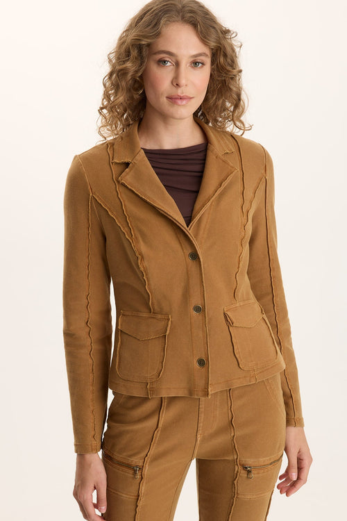 Dunne Twill Knit Stretch Blazer