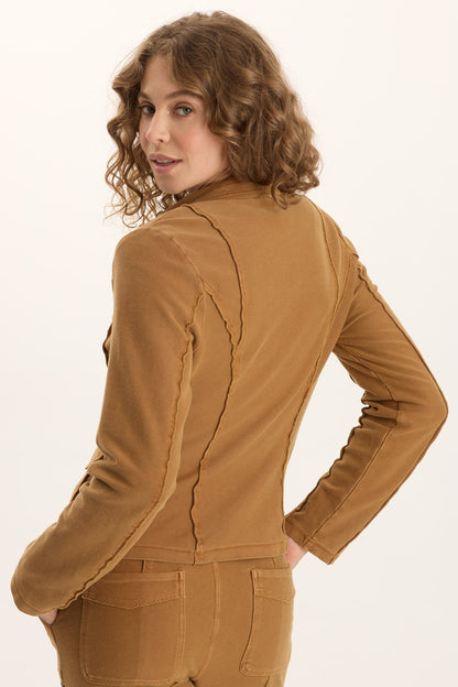 Dunne Twill Knit Stretch Blazer