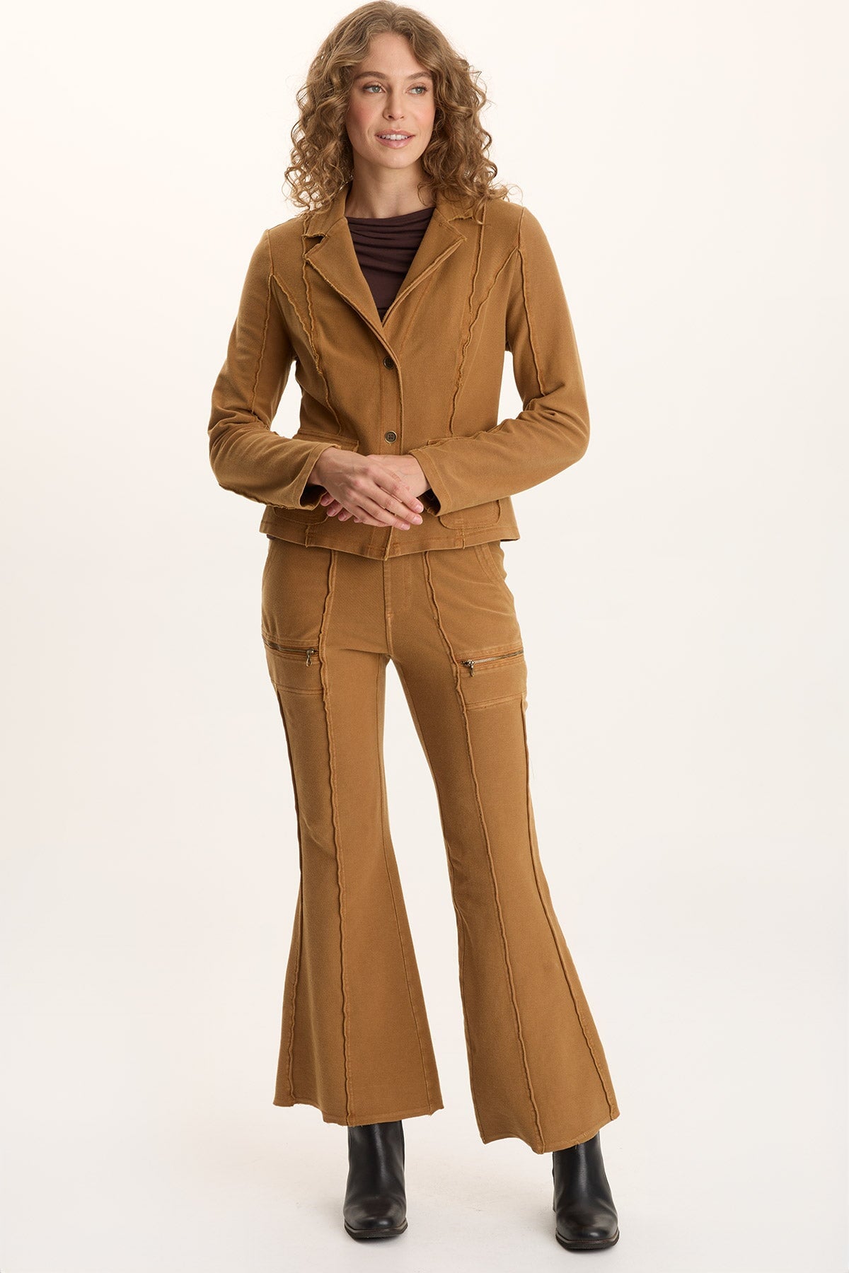 Dunne Twill Knit Stretch Blazer