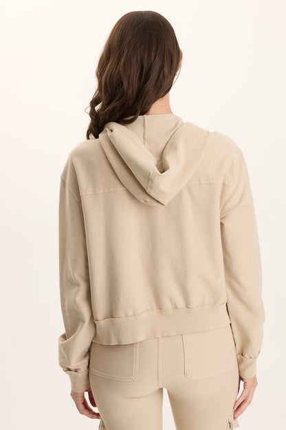 Balfore Twill Knit Hooded Bomber
