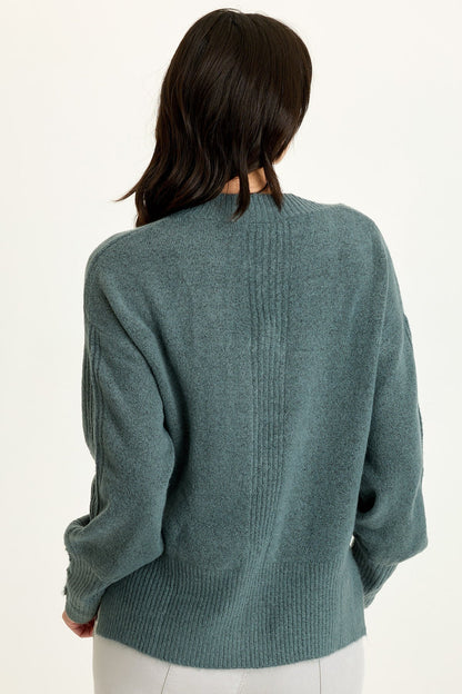 Bronte Relaxed Fit V-Neck Knit Sweater