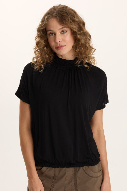 Viggo Soft Jersey Turtleneck Banded Tee