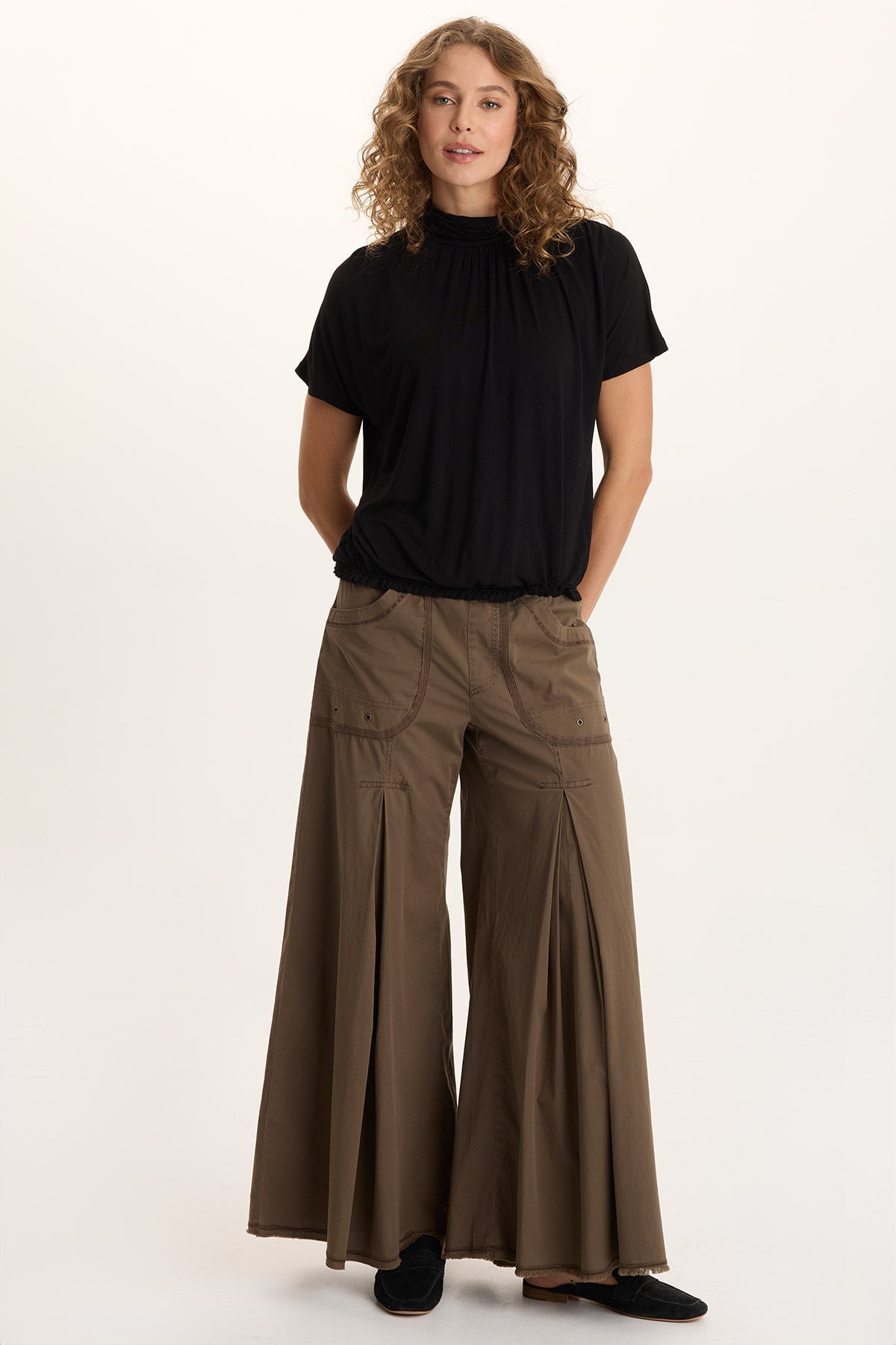 Viggo Soft Jersey Turtleneck Banded Tee