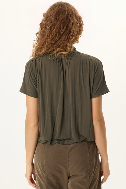 Viggo Soft Jersey Turtleneck Banded Tee