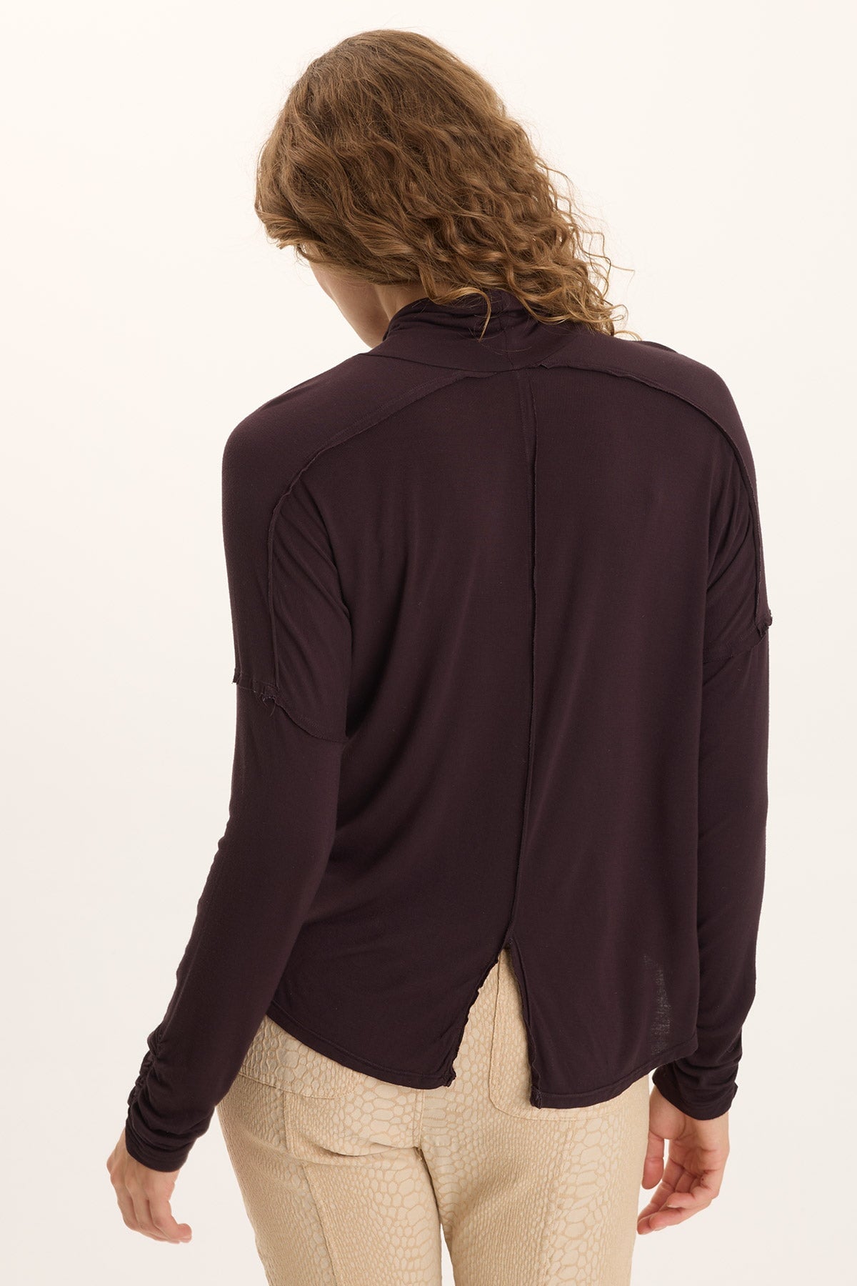 Norda Soft Stretch Jersey Mock-Neck Keyhole Top