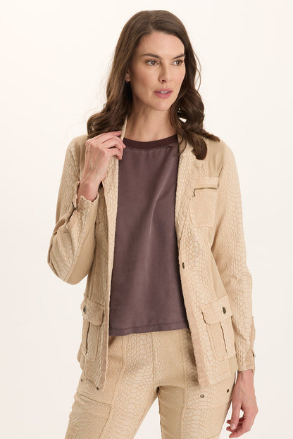 Kirklyn Textured Jacquard Novelty Stretch Blazer