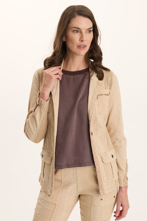 Kirklyn Textured Jacquard Novelty Stretch Blazer