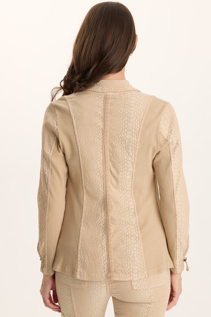 Kirklyn Textured Jacquard Novelty Stretch Blazer