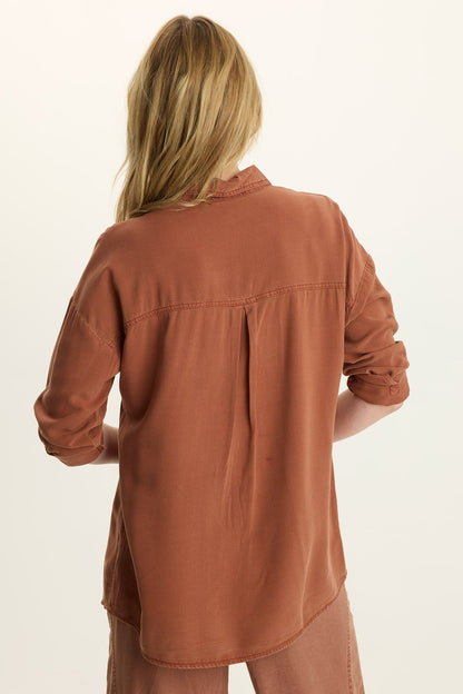 Dusten Lightweight Oversize Button-Up