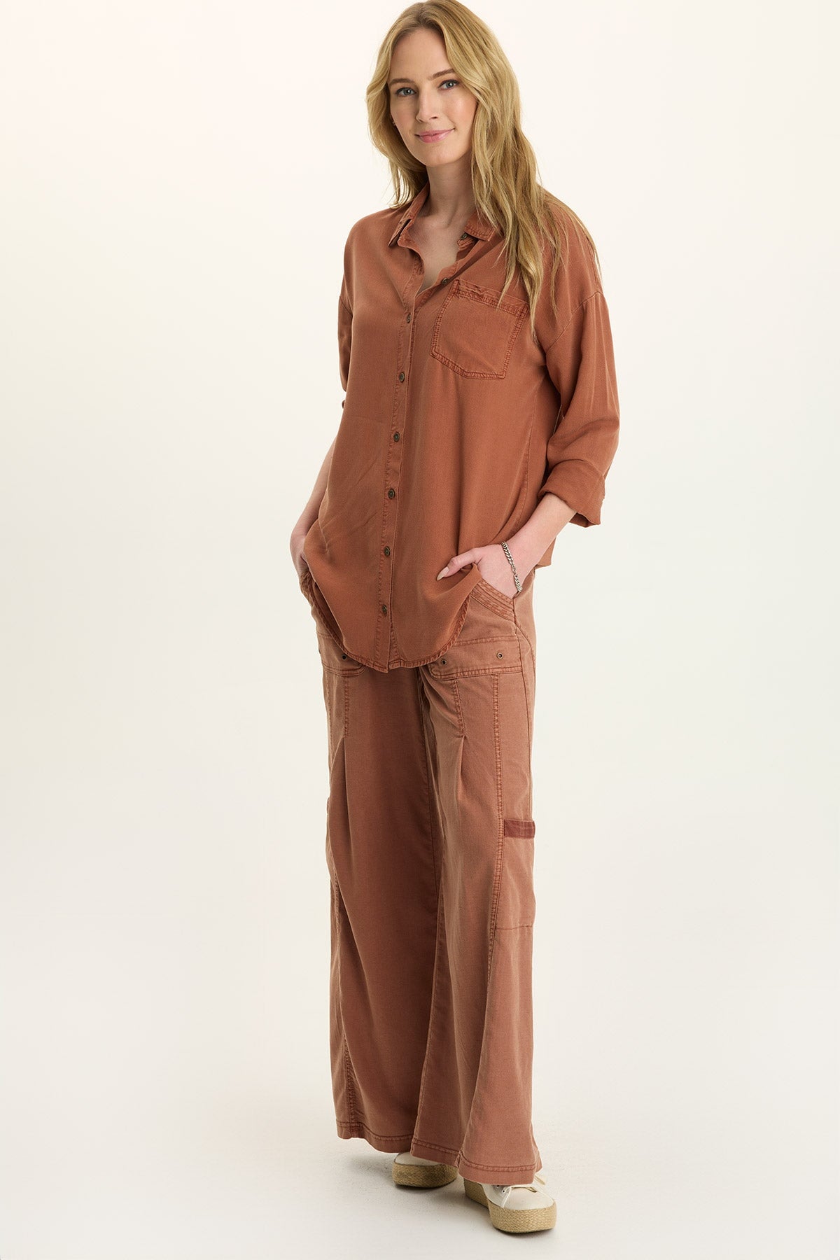 Dusten Lightweight Oversize Button-Up