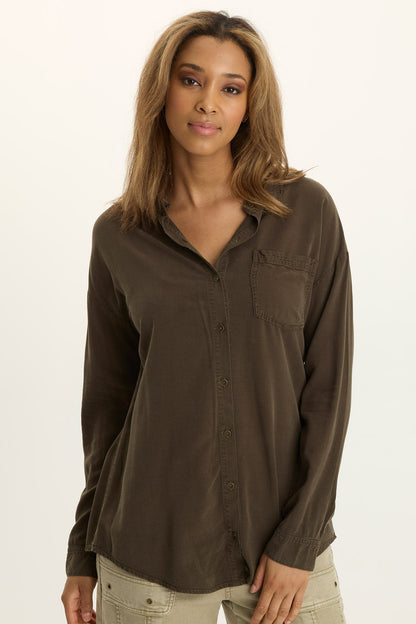 Dusten Lightweight Oversize Button-Up