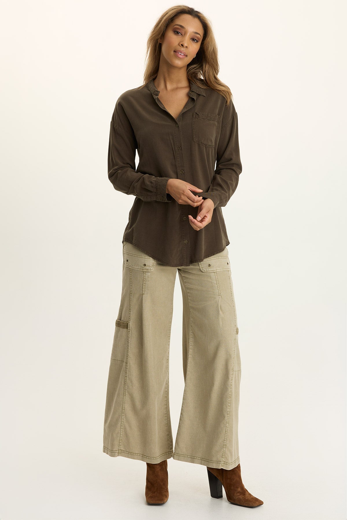 Dusten Lightweight Oversize Button-Up