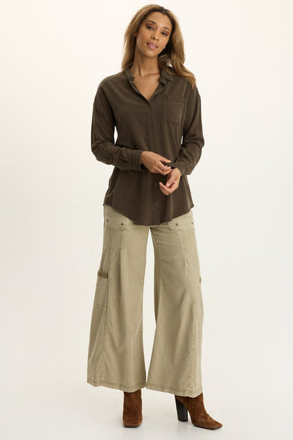 Dusten Lightweight Oversize Button-Up