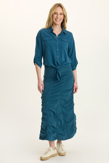 Tyrell Lightweight Tie-Front Button-Up