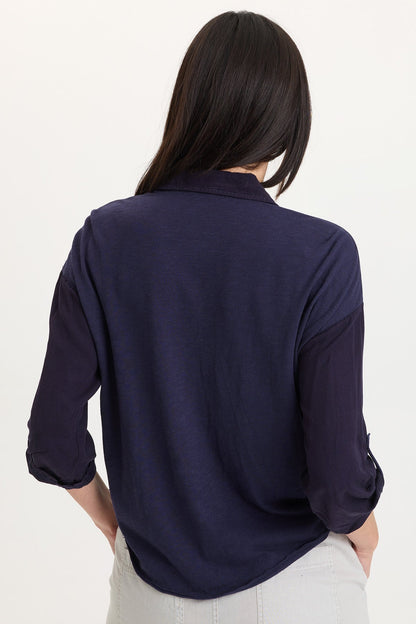 Tyrell Lightweight Tie-Front Button-Up