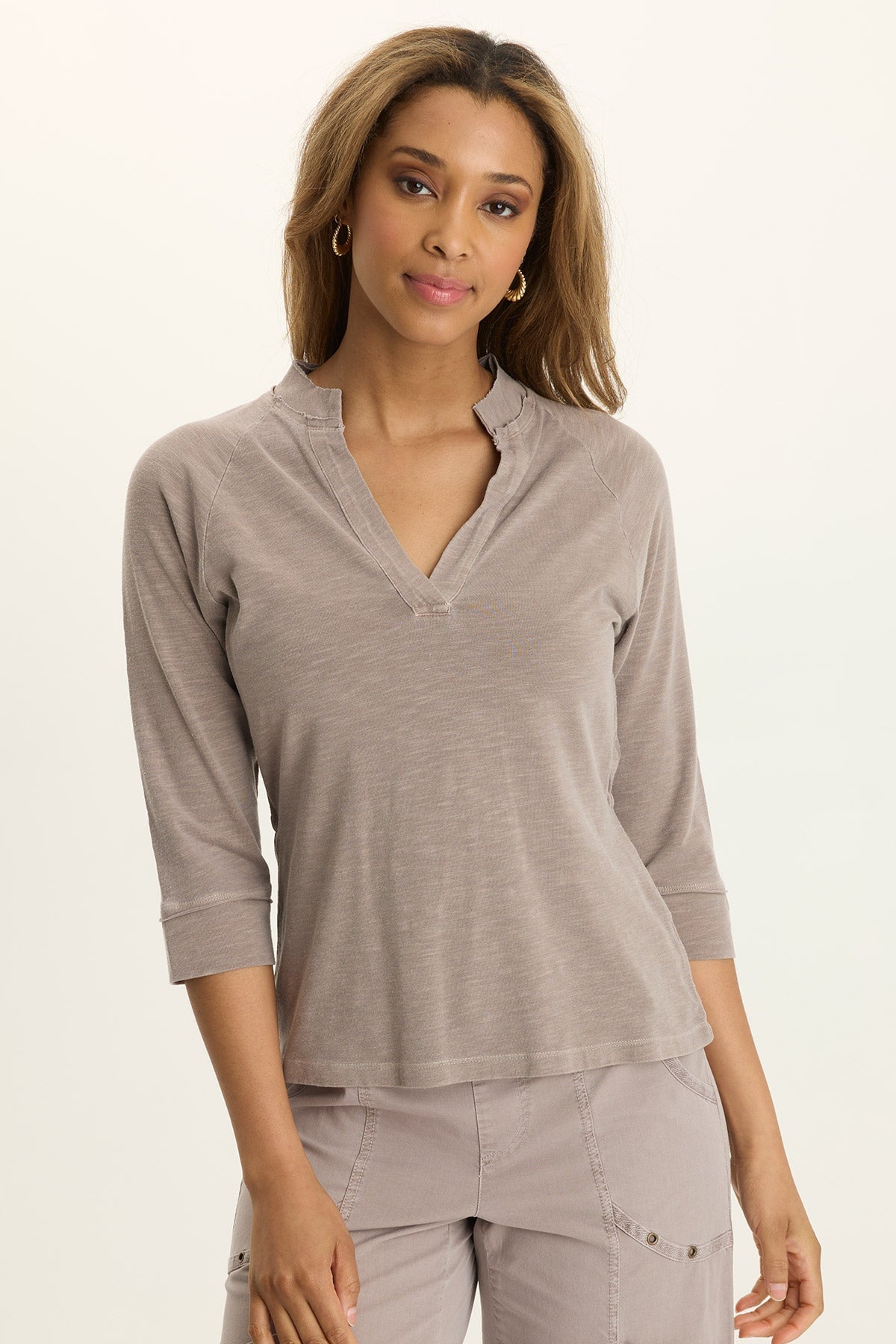 Angelo Stretch Jersey V-Neck Tee