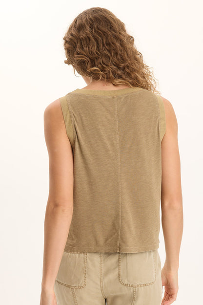 Katrine Soft Twill Elevated Tank