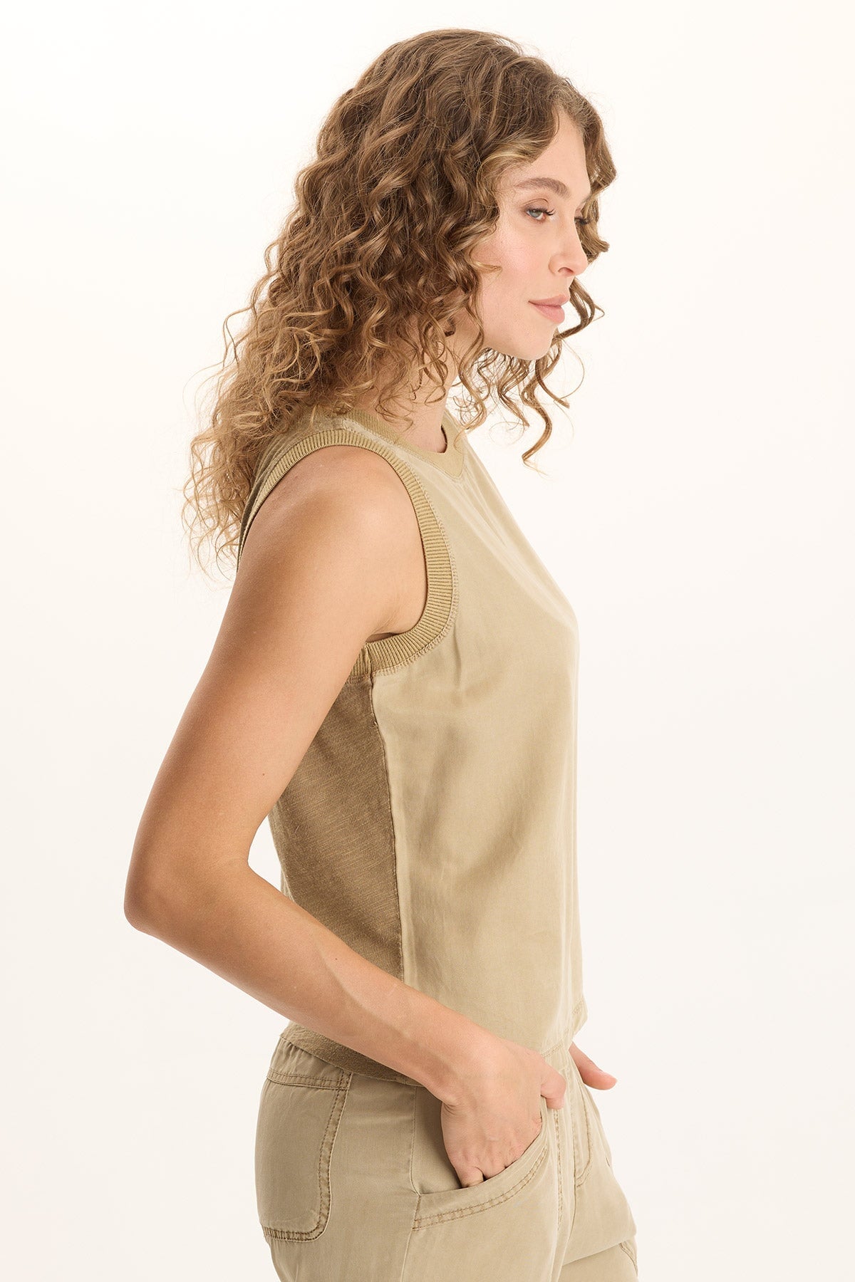 Katrine Soft Twill Elevated Tank
