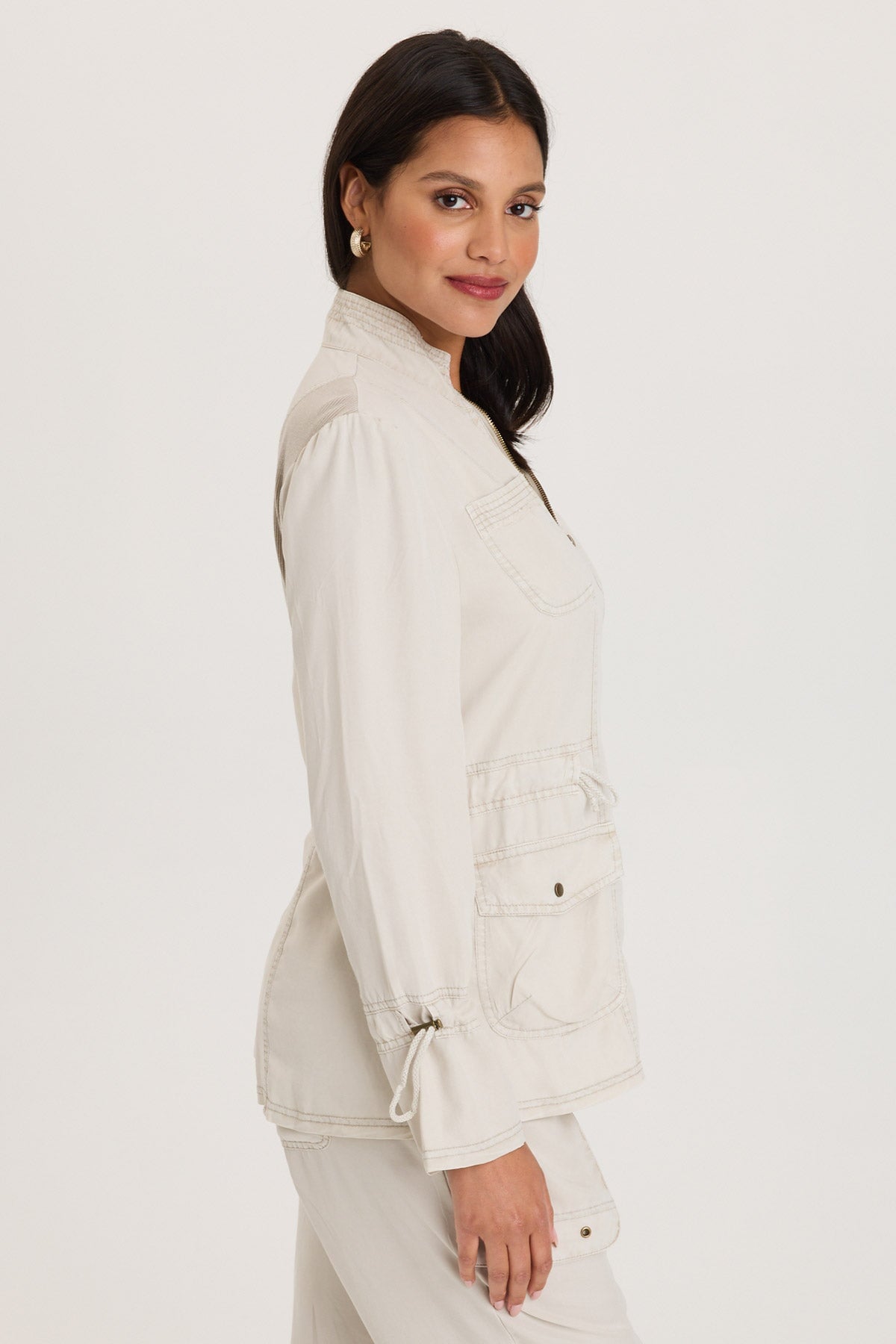 Hall Four Pocket Cinchable Twill/Rib Jacket