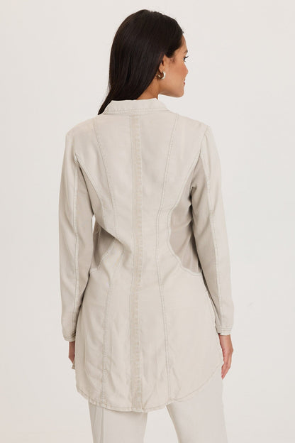 Cutmore Two-Button Long Blazer