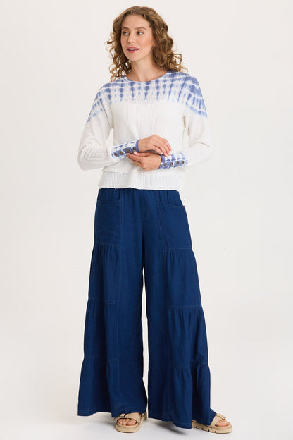 Kelsoe Buttoned Cuffs Thermal Long Sleeve Top