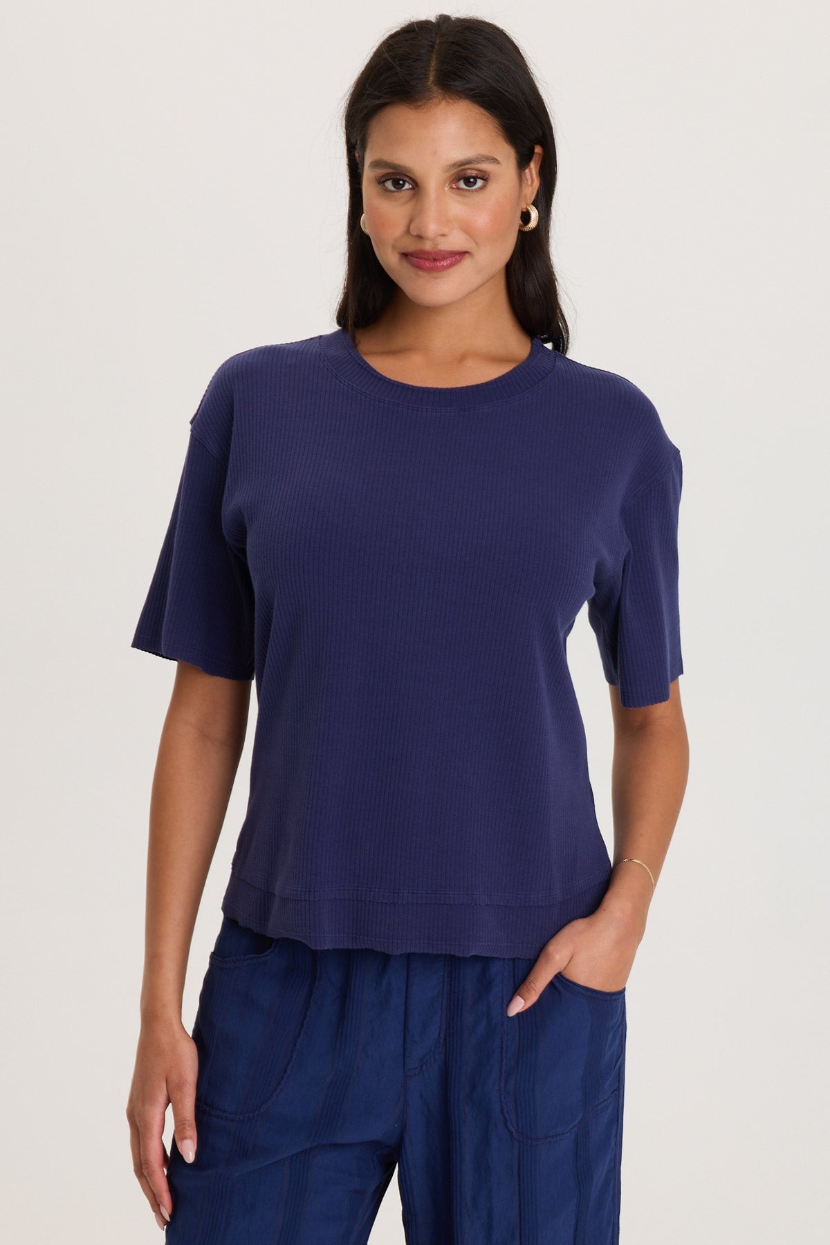 Cairns Longer Short Sleeve Double Hem Tee
