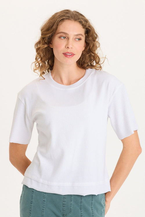 Cairns Longer Short Sleeve Double Hem Tee