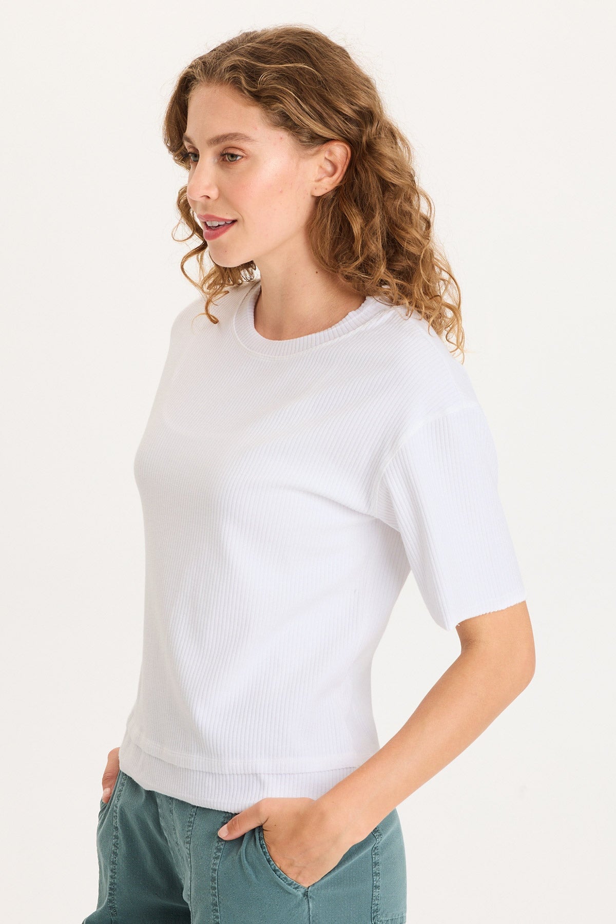 Cairns Longer Short Sleeve Double Hem Tee