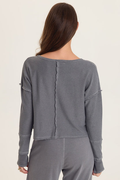 Annika Long Sleeve Boat Neck Top