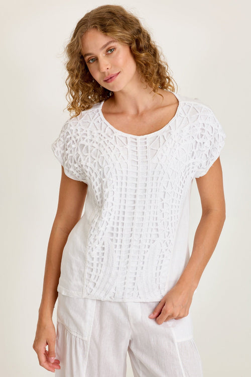 Nashir Crochet/Jersey Top