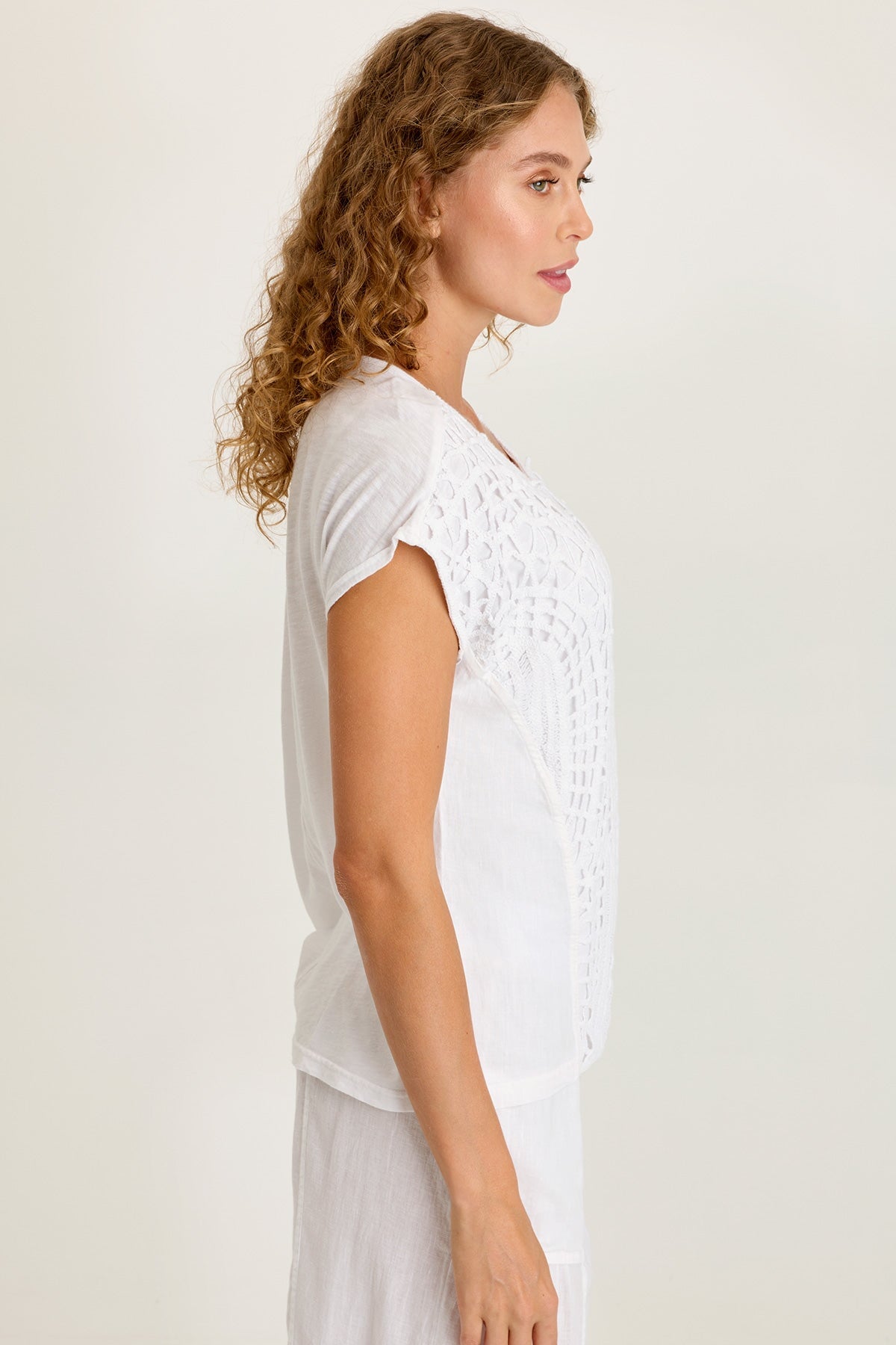 Nashir Crochet/Jersey Top