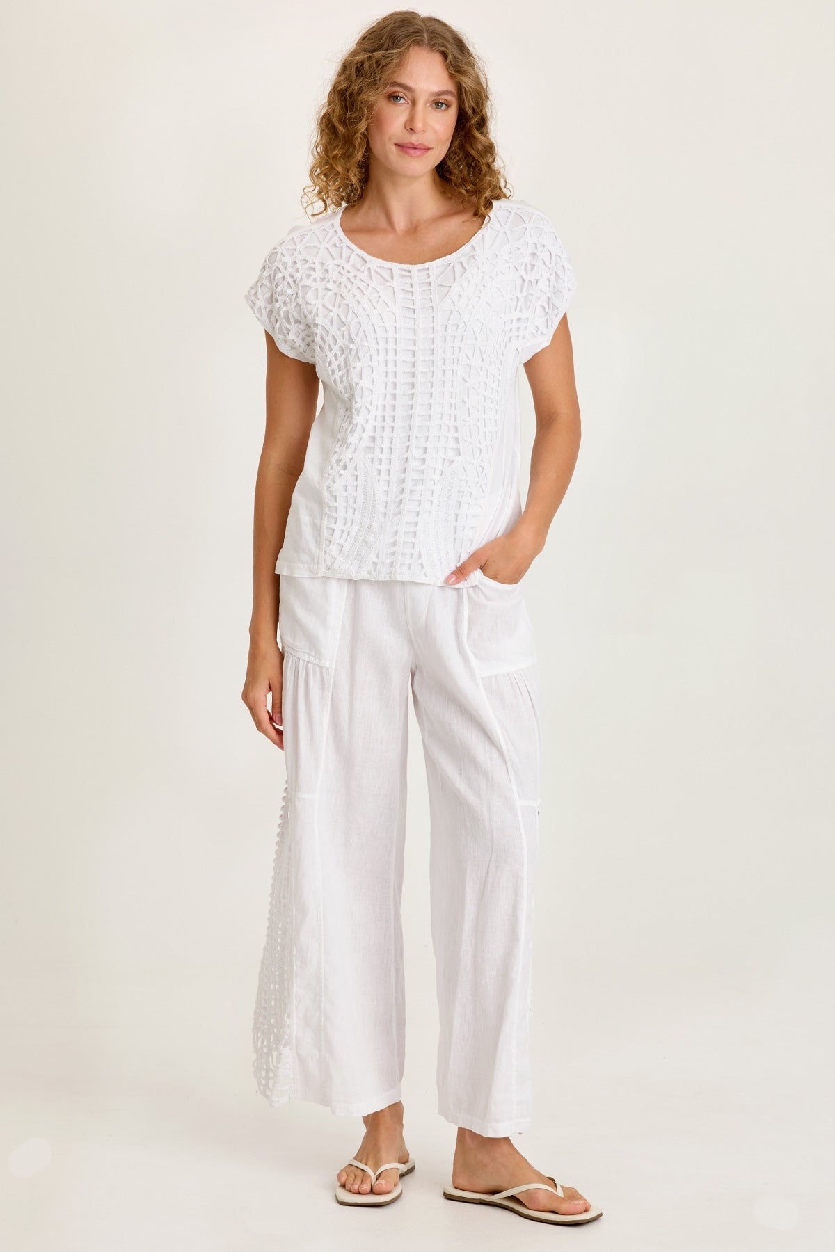 Nashir Crochet/Jersey Top