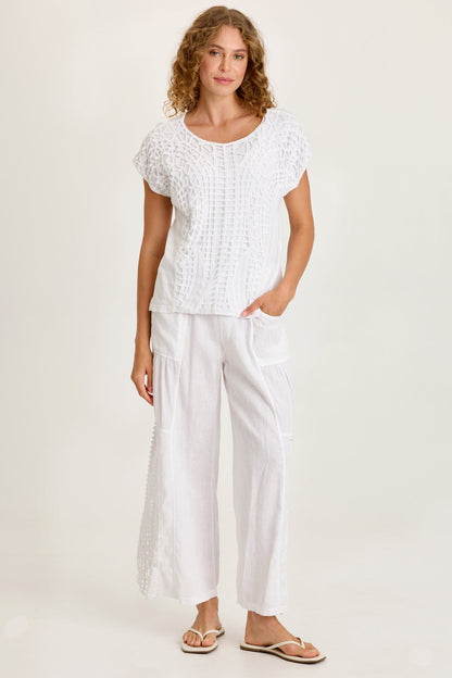 Nashir Crochet/Jersey Top