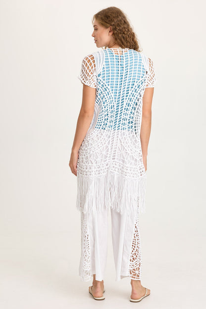 Calix Crochet Fringe Cover-Up