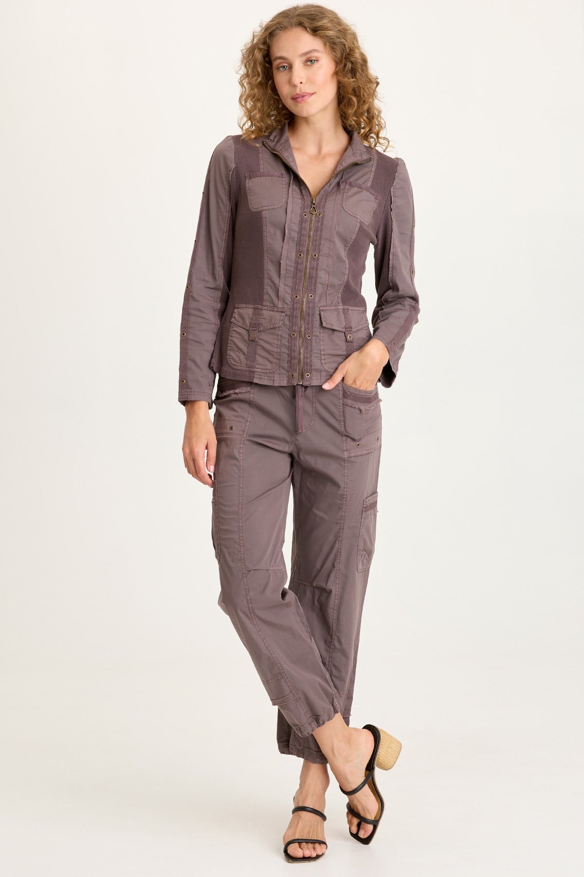Jannik Poplin Cinch Hem Cargo Pant