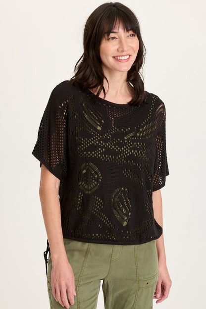 Macon Cotton Knit Short Sleeve Top