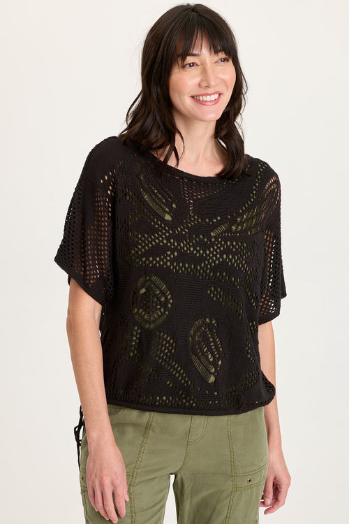 Macon Cotton Knit Short Sleeve Top
