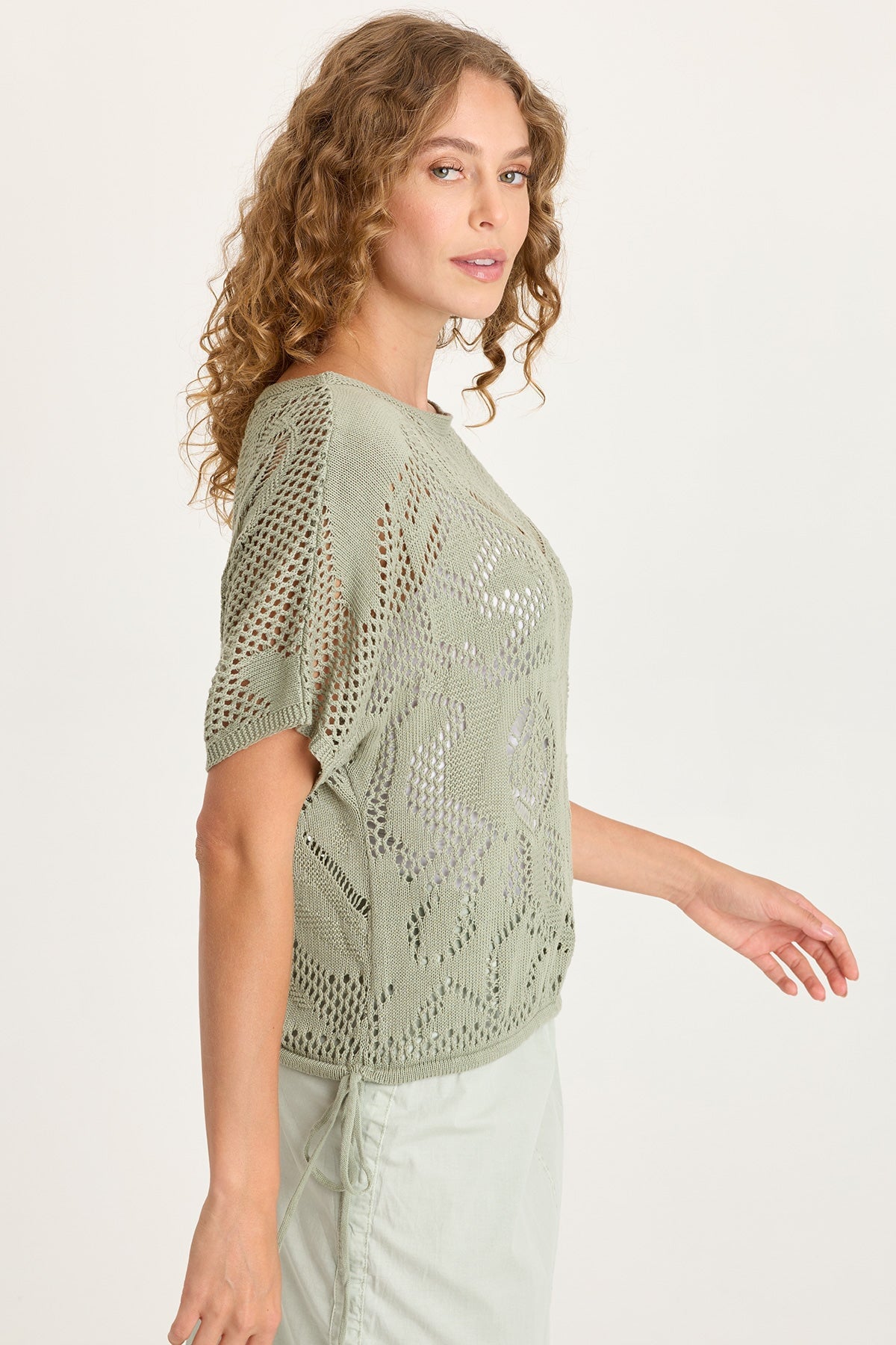 Macon Cotton Knit Short Sleeve Top