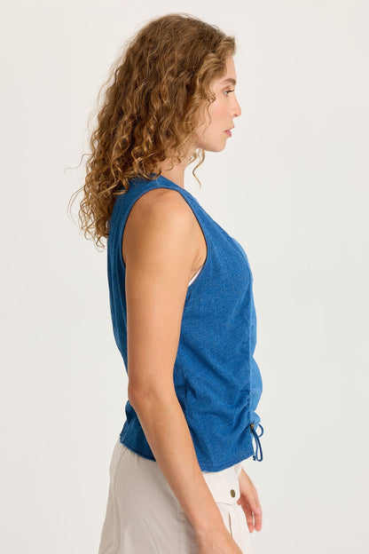 Cobie Indigo Corded Front Tank