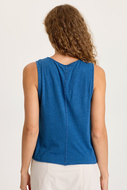 Cobie Indigo Corded Front Tank