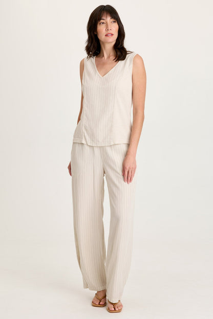 Siska Pinstripe V-Neck Tank