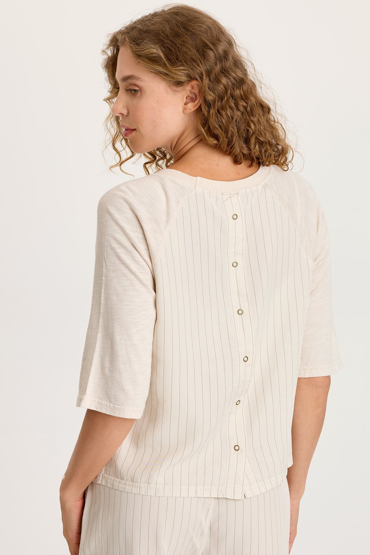Jory Pinstripe Raglan Top