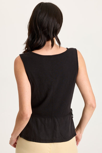 Enna Cinchable Twill Tank